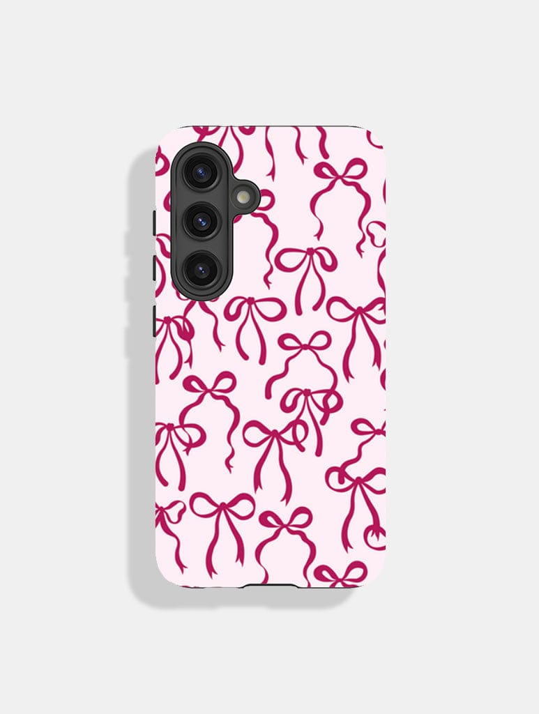 Burgundy Bows Ultra Protective Android Case - Image 1
