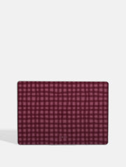 Burgundy Gingham MacBook Case