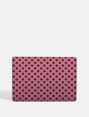 Burgundy Red Large Polka Dot MacBook Case