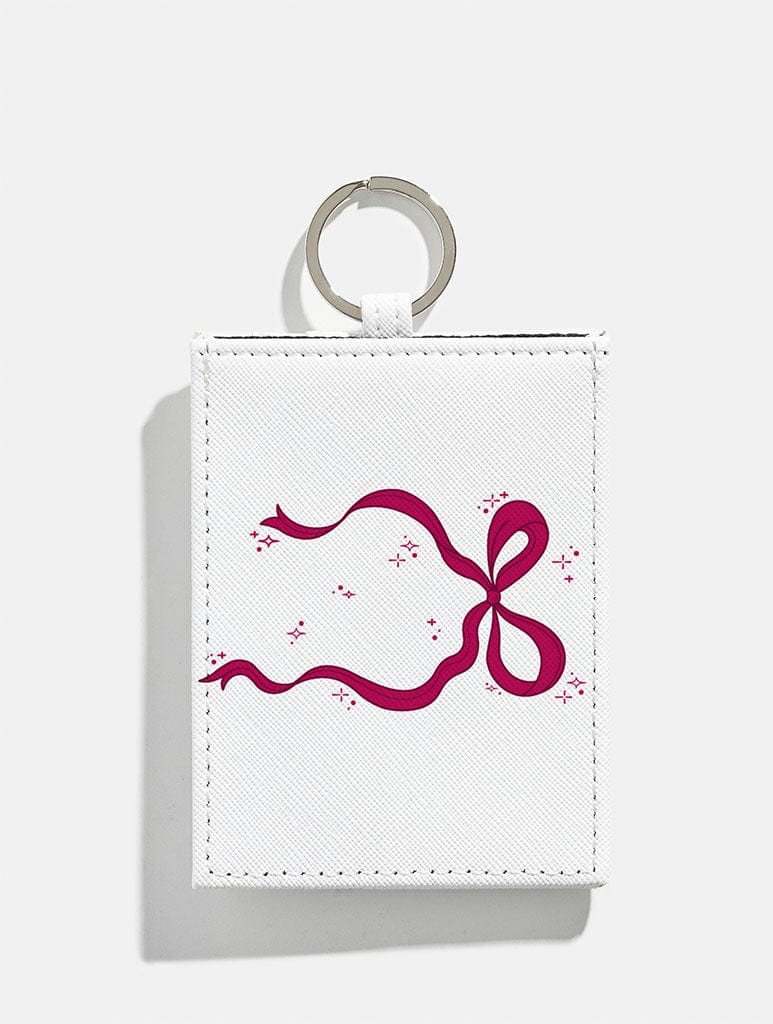 Burgundy Single Bow Card Holder - Image 1