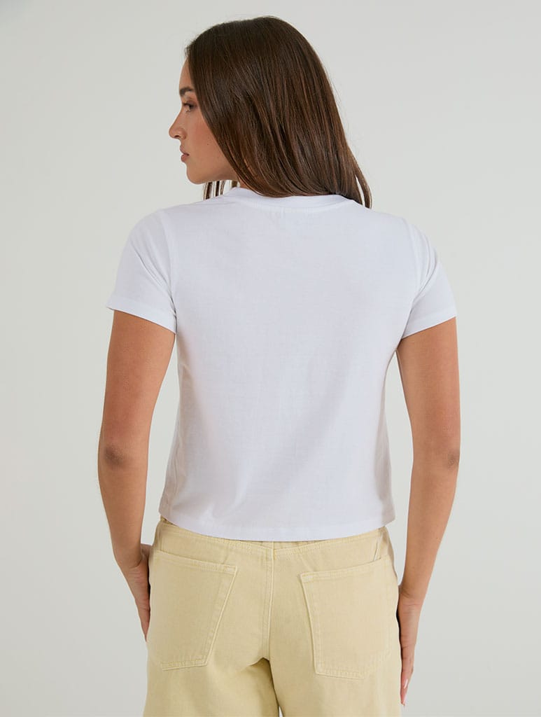 Butter Me Up Baby T-Shirt In White