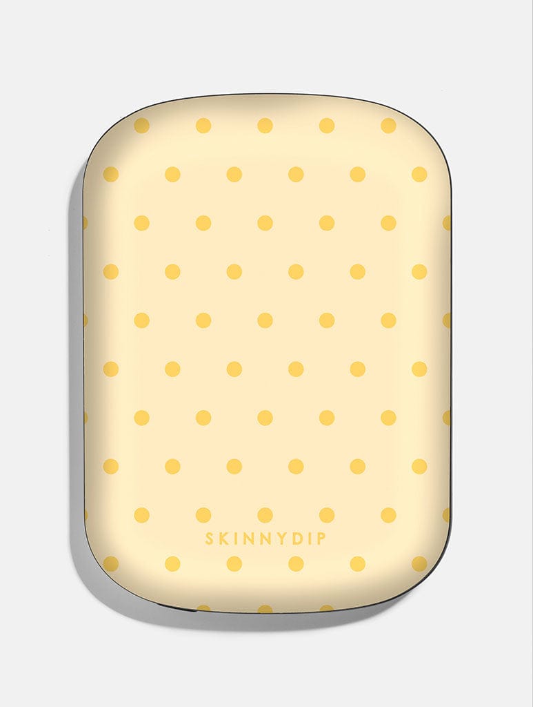 Butter Yellow Mini Dots Portable Magsafe Charger - Image 1