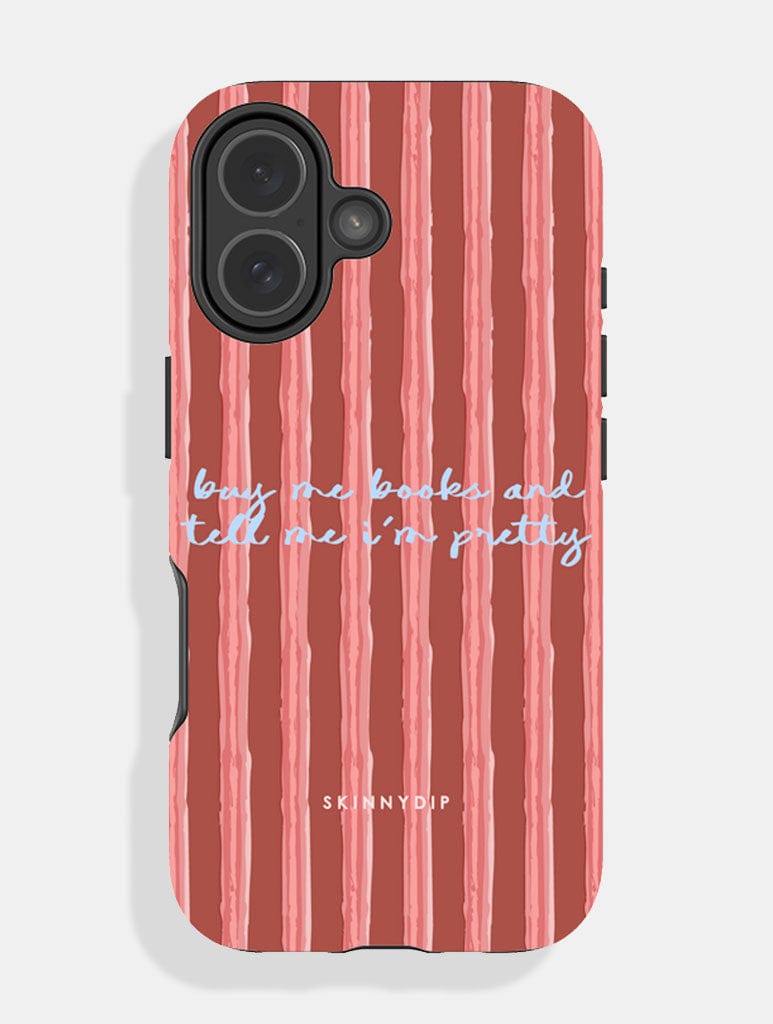 Buy Me Books Stripey Quote Ultra Protective iPhone Case - Image 1