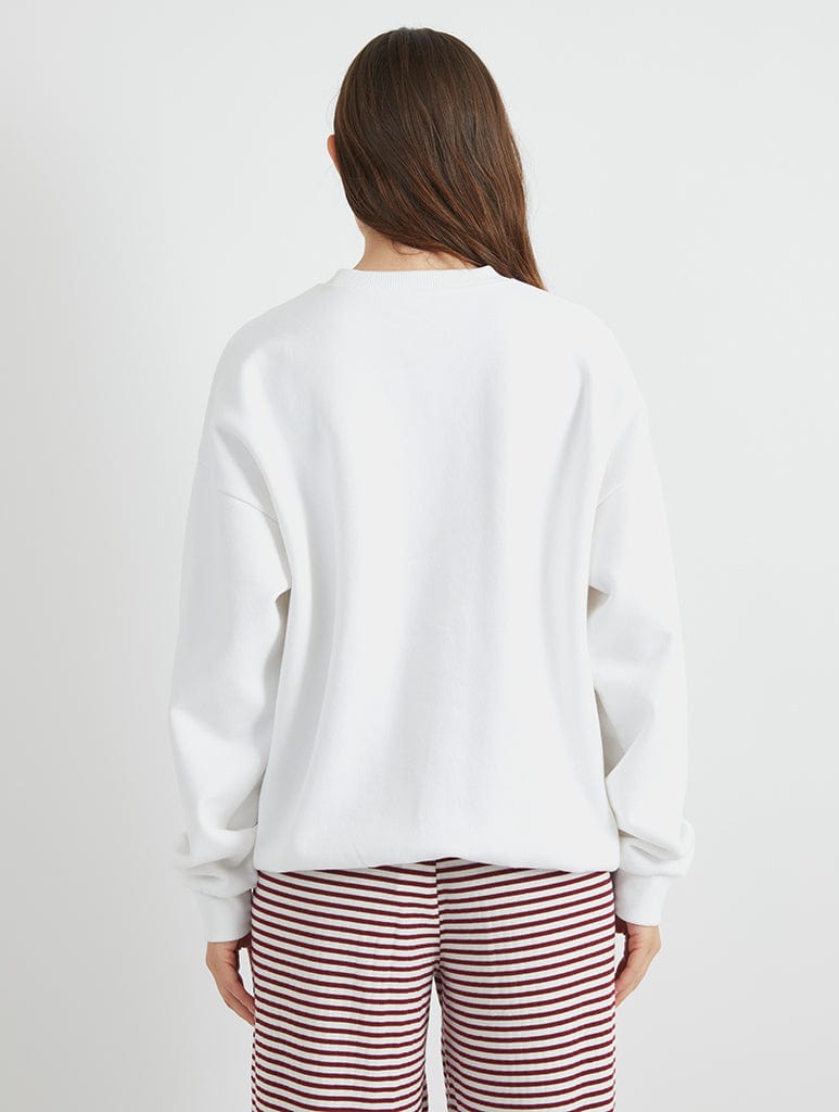 Casper x Skinnydip Logo Sweatshirt In White