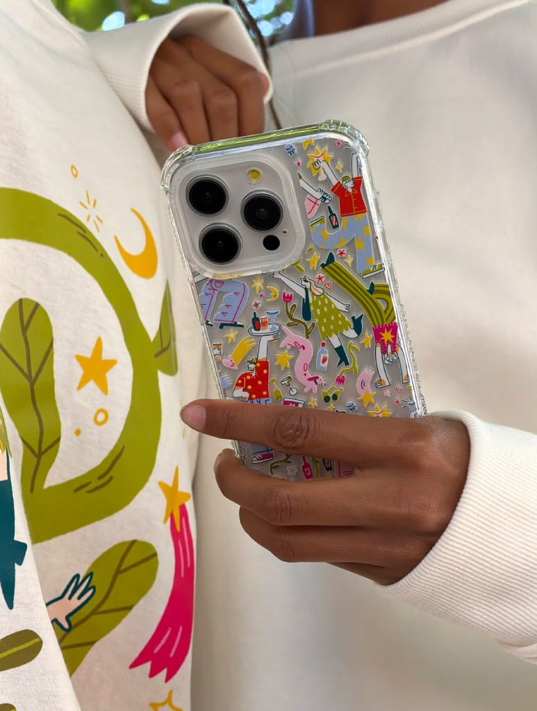Catarina Morais x Skinnydip People Pattern Shock iPhone Case