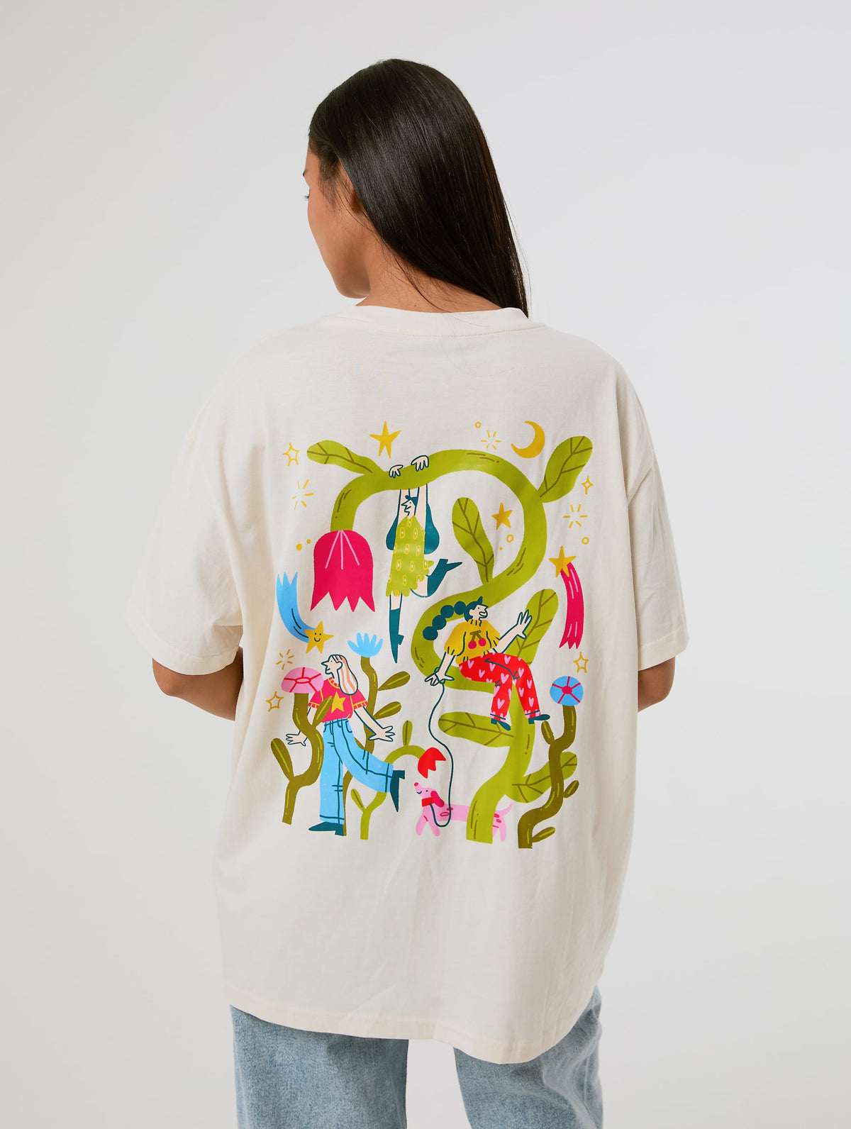 Catarina Morais x Skinnydip T-Shirt In White - Image 3