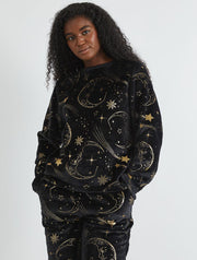 Celestial Gold Twosie Fleece Pyjama Set