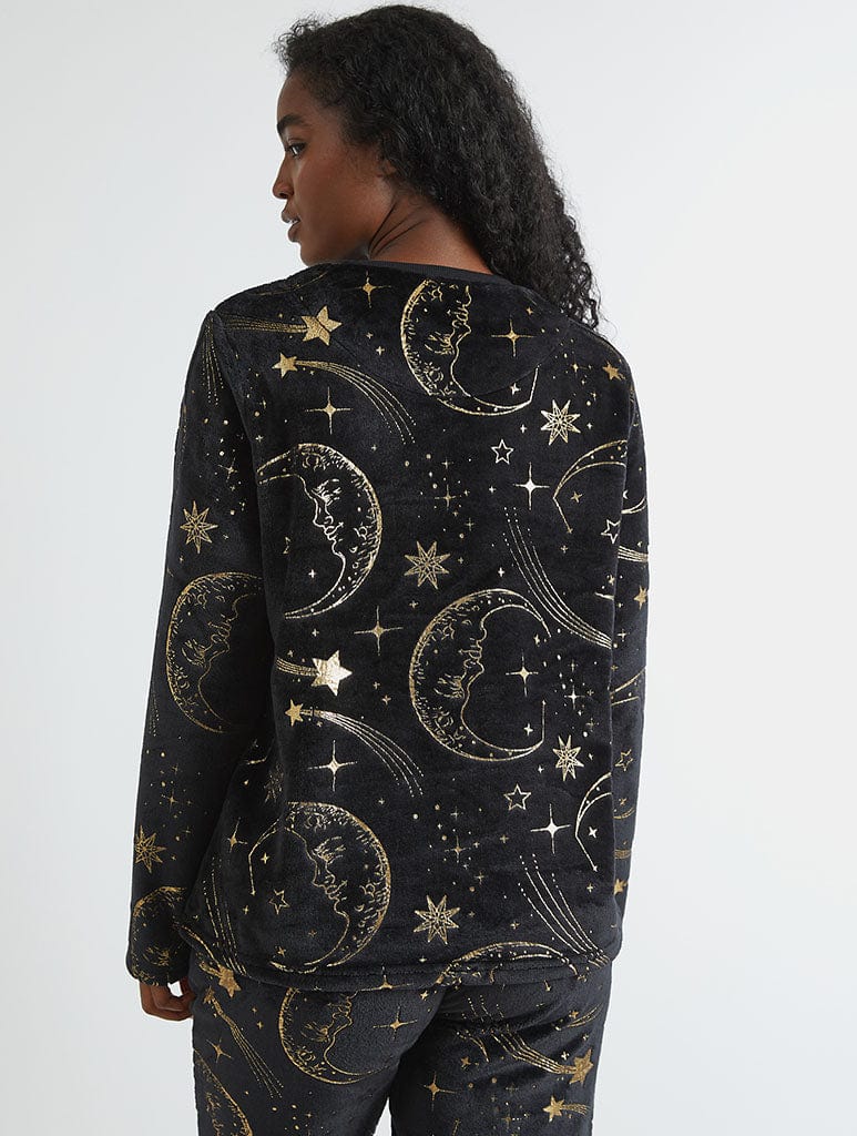 Celestial Gold Twosie Fleece Pyjama Set - Image 7