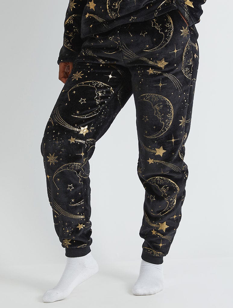 Celestial Gold Twosie Fleece Pyjama Set - Image 6