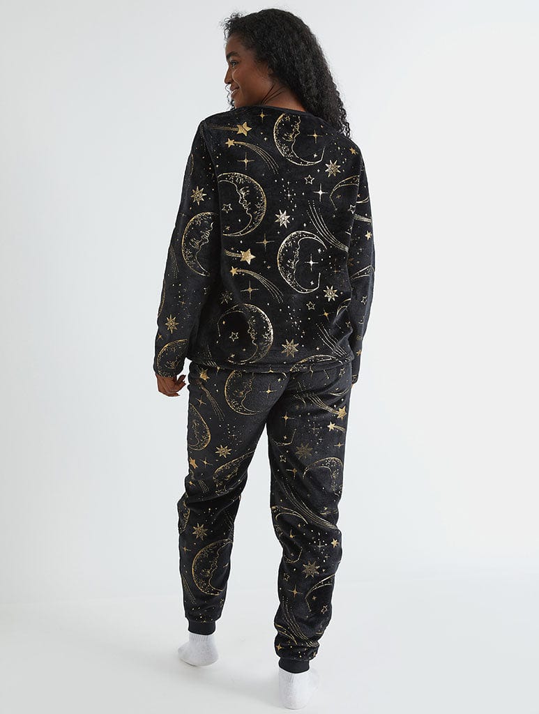 Celestial Gold Twosie Fleece Pyjama Set - Image 5