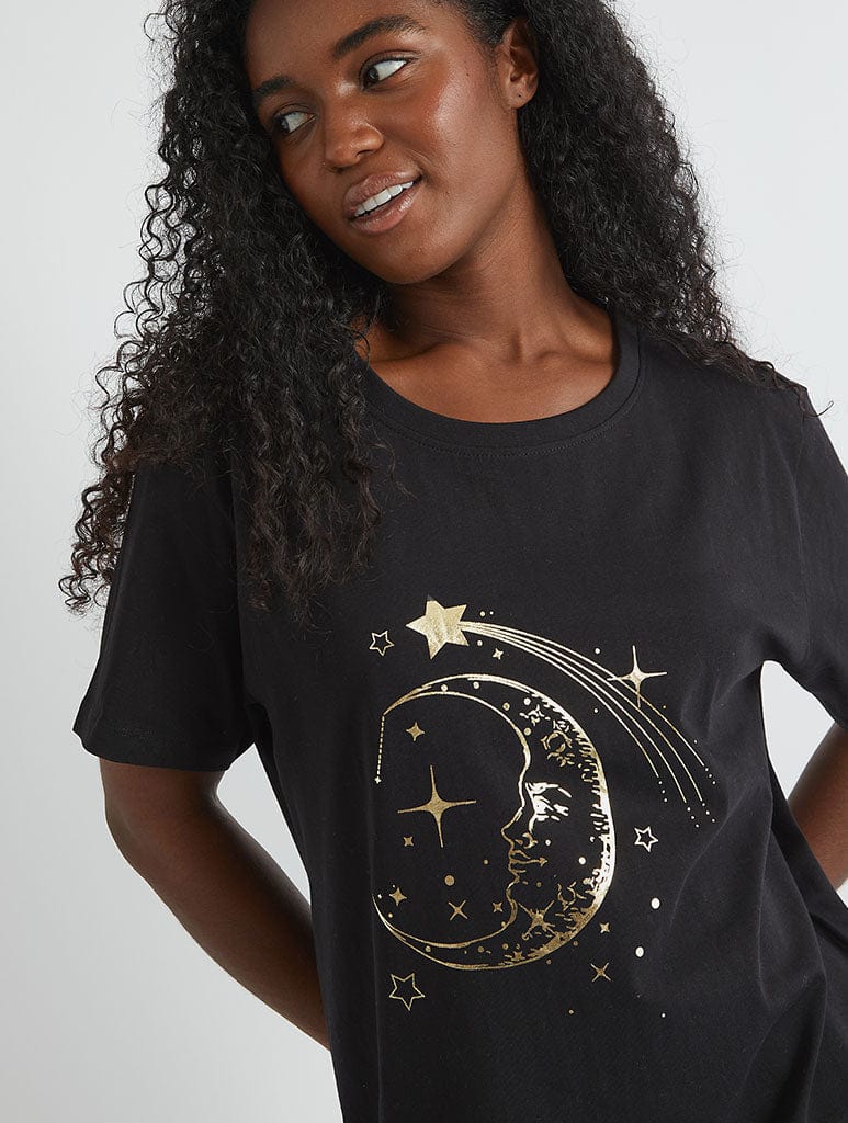 Celestial Nightie in Black - Image 2