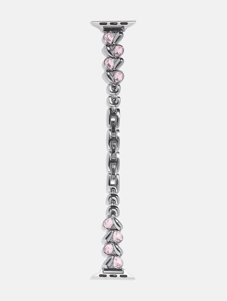 Chain Link With Pink Gem Watch Strap
