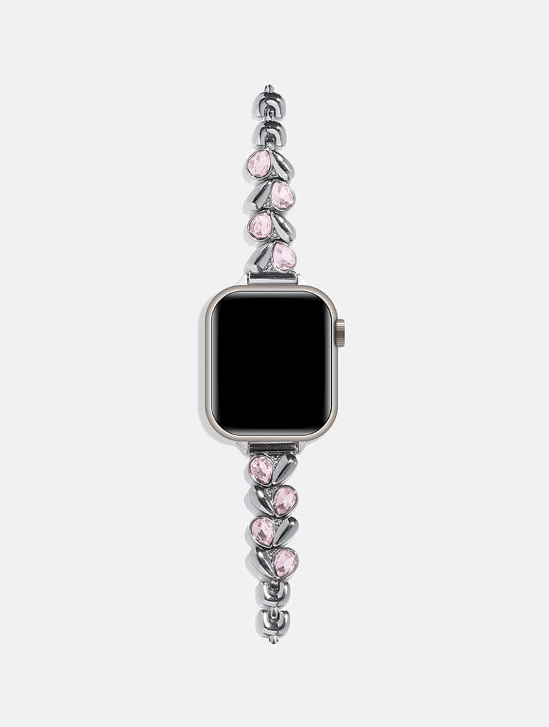 Chain Link With Pink Gem Watch Strap - Image 1
