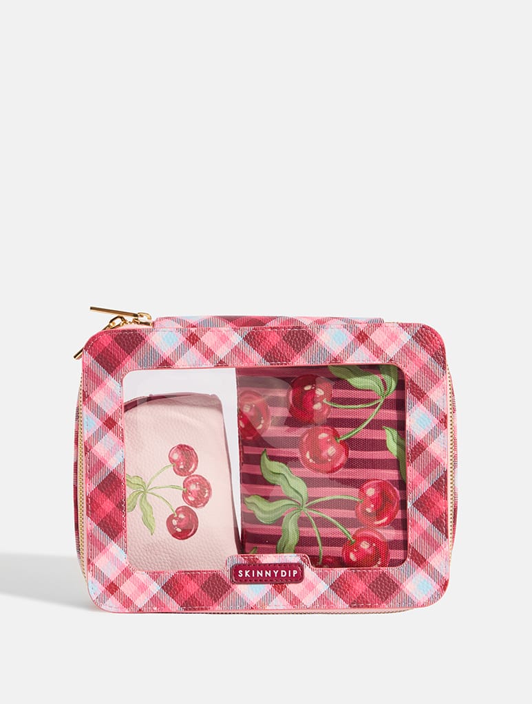 Cherry Makeup Bag Set of Three