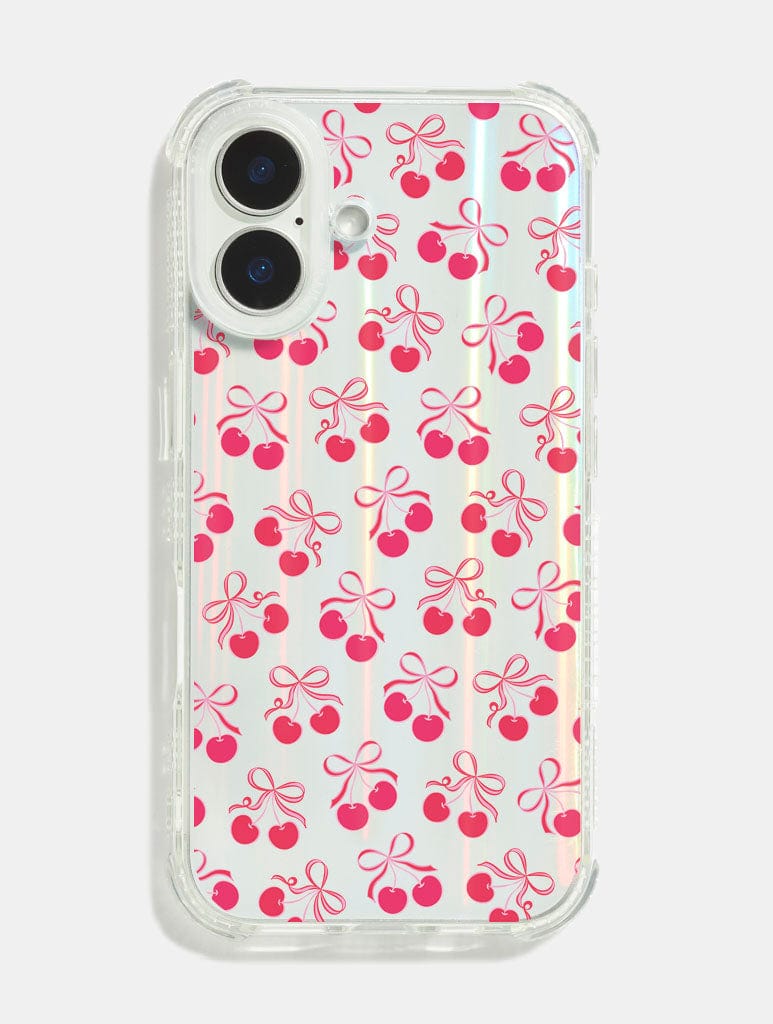 Cherry Ribbons Shock iPhone Case - Image 1