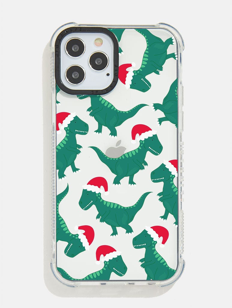 Christmas Dino Shock iPhone Case - Image 1