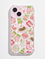 Christmas Doodle Shock iPhone Case