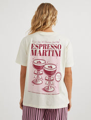 Christmas Espresso Martini T-Shirt in White