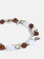 Chrome Star Tort Beaded Strap