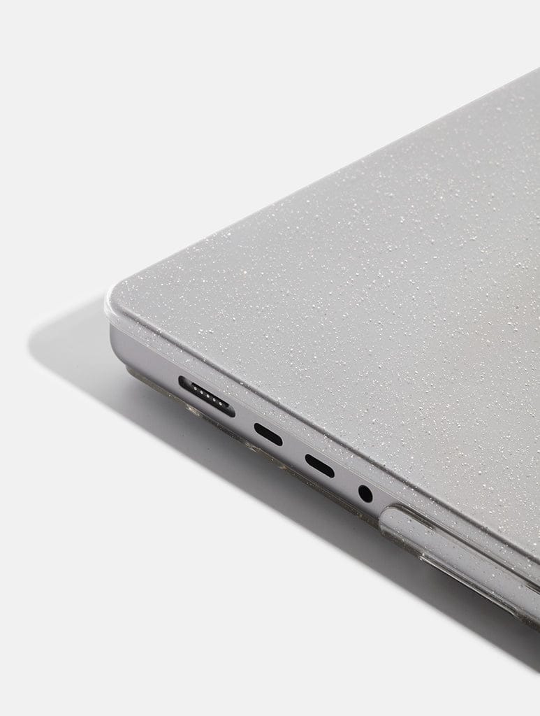 Clear Glitter Transparent MacBook Case - Image 5