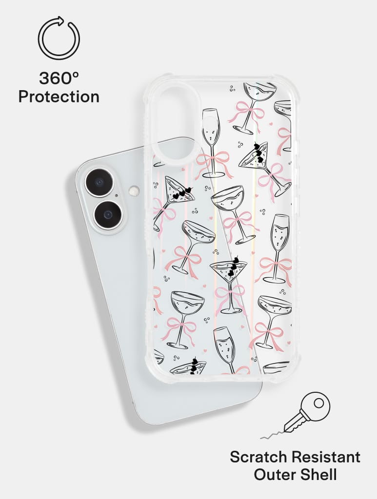 Cocktail Bows Shock iPhone Case