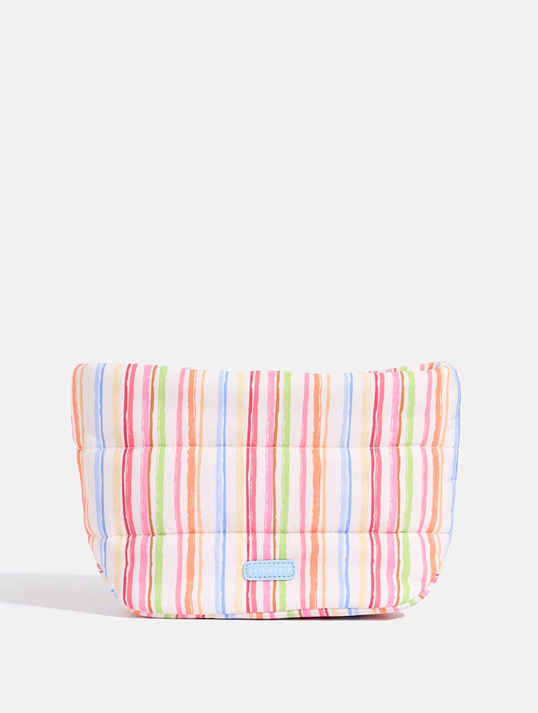Colourful Sketchy Stripe Pillow Pouch Makeup Bag - Image 1