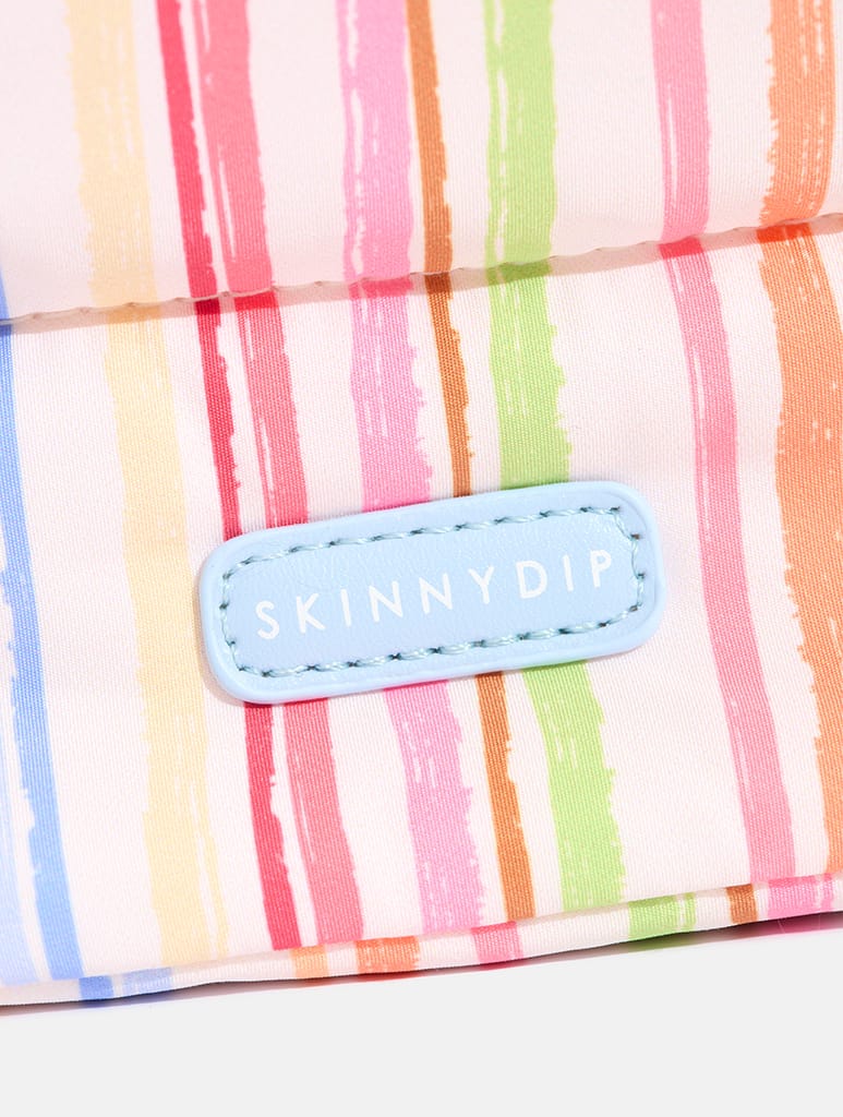 Colourful Sketchy Stripe Pillow Pouch Makeup Bag - Image 5
