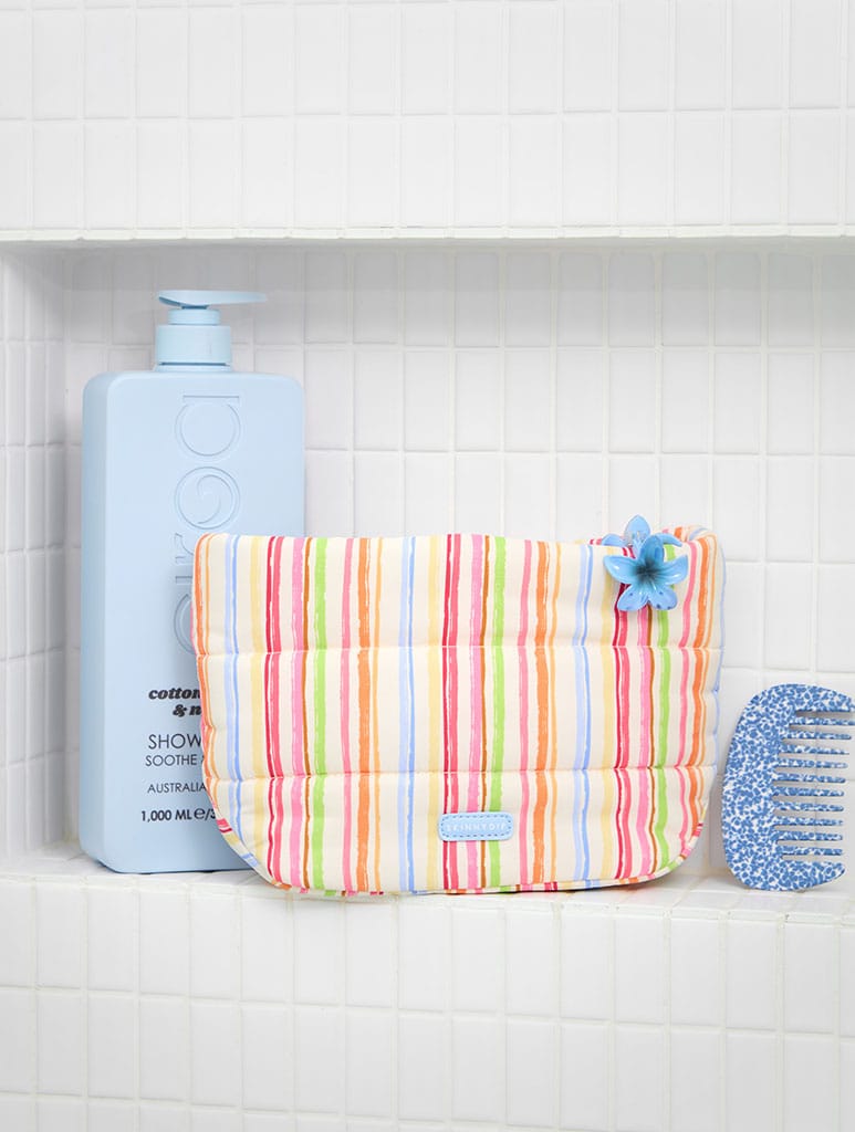Colourful Sketchy Stripe Pillow Pouch Makeup Bag - Image 2
