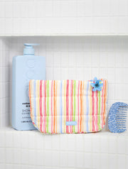 Colourful Sketchy Stripe Pillow Pouch Makeup Bag