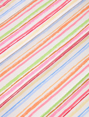 Colourful Sketchy Stripe Quilted Laptop Bow Sleeve