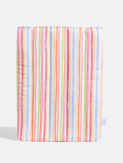 Colourful Sketchy Stripe Quilted Laptop Bow Sleeve