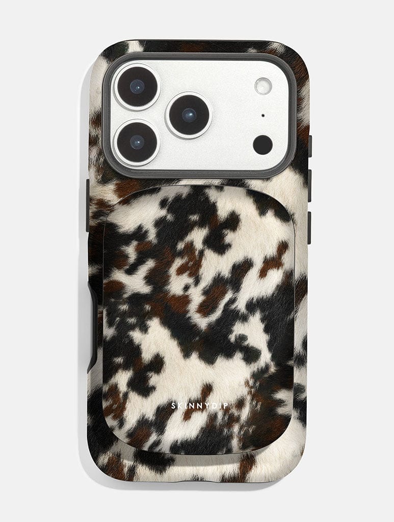 Cow Print Brown and Black Portable Magsafe Charger