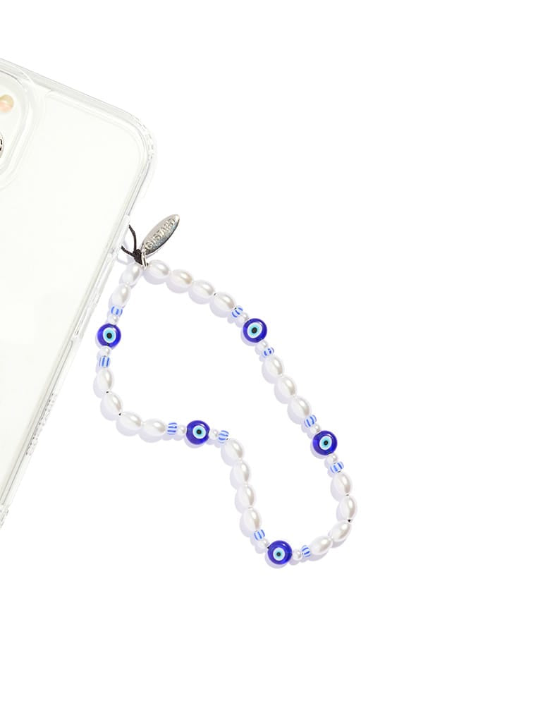 Custard Evil Eye Beaded Strap - Image 2