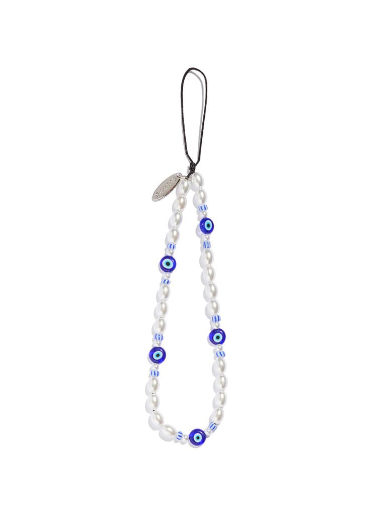 Custard Evil Eye Beaded Strap - Image 1