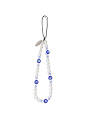 Custard Evil Eye Beaded Strap