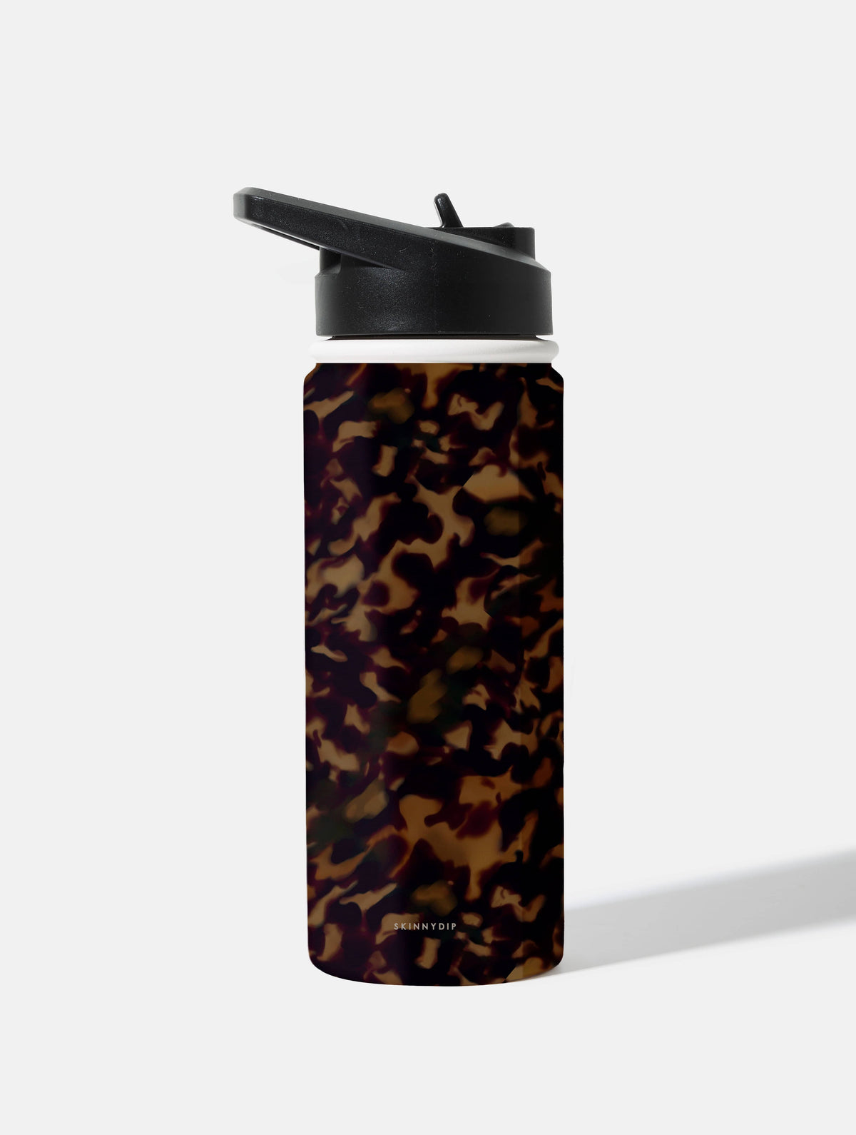 Dark Tortoiseshell 18oz Stainless Steel Water bottle - Image 2