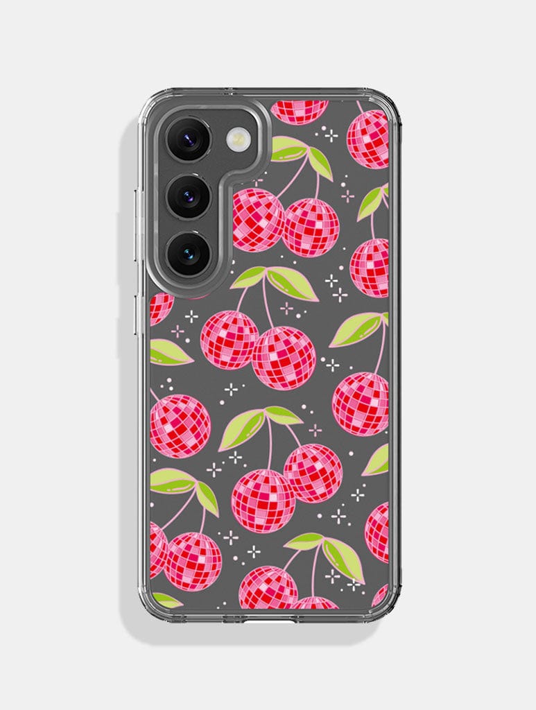 Disco Cherries Red Android Case - Image 1