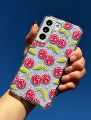 Disco Cherries Red Android Case
