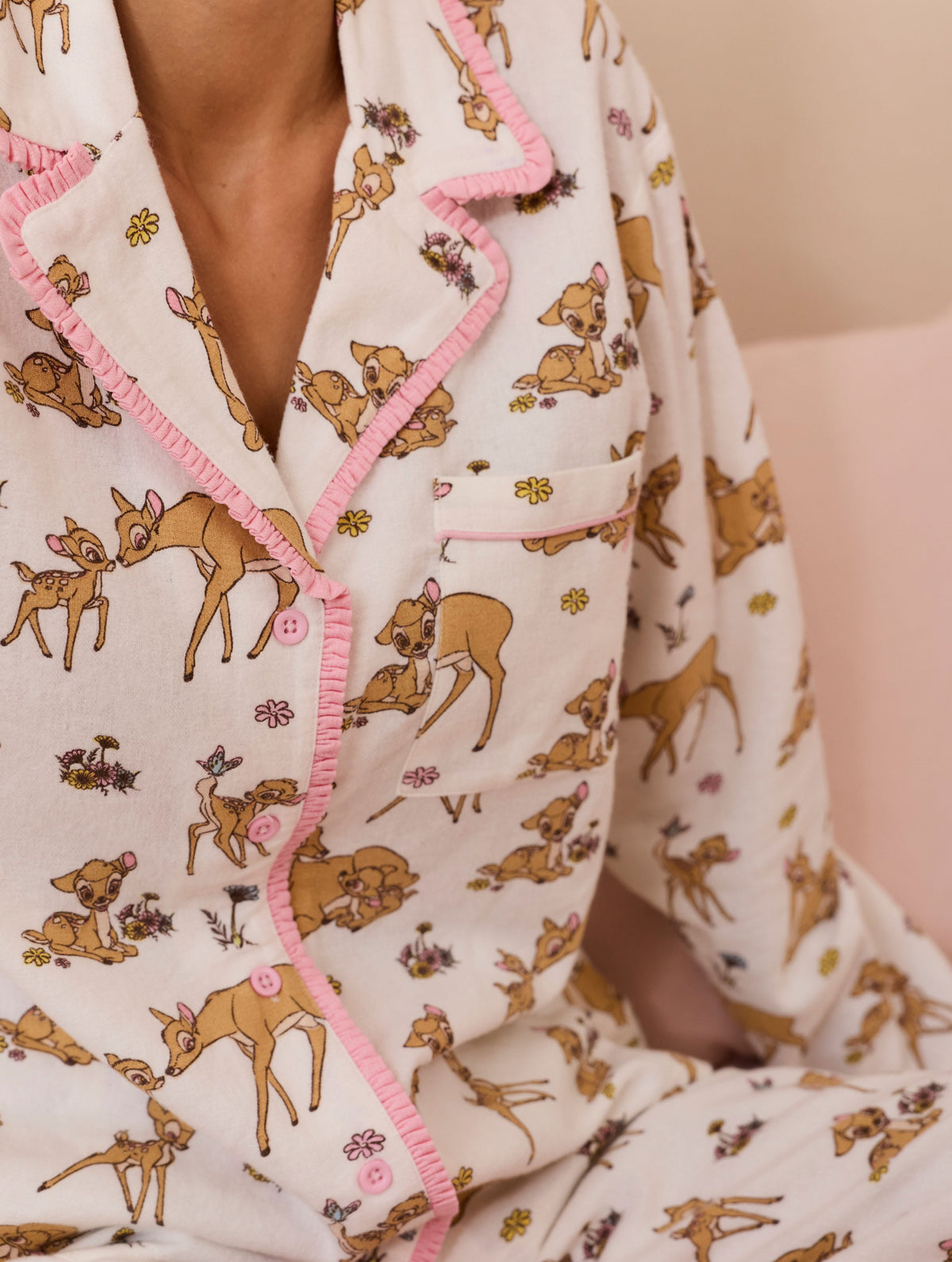Disney Bambi Frilly Pyjama Set with Scrunchie - Image 3