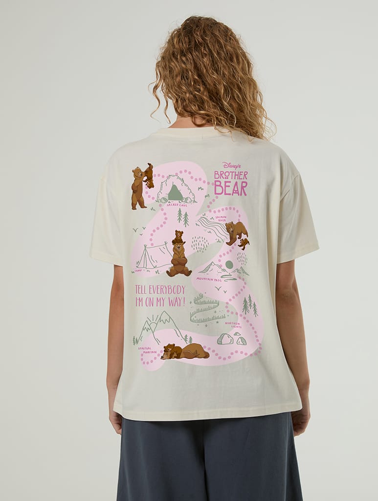 Disney Brother Bear Adventure Poster T-Shirt In White - Image 1