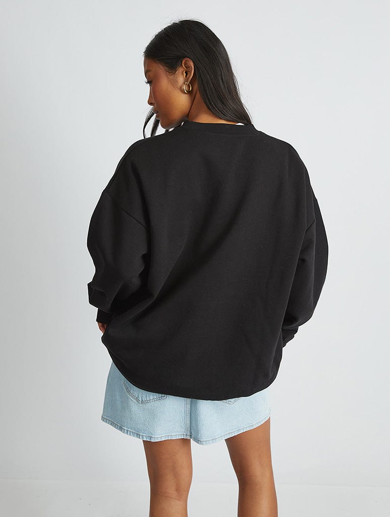 Disney Cars Team McQueen Sweatshirt In Black