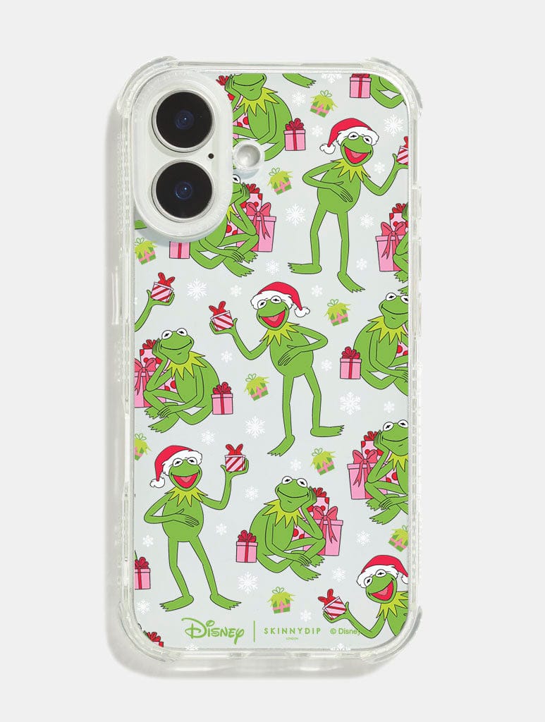 Disney Christmas Kermit Shock iPhone Case - Image 1