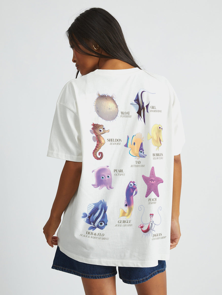 Disney Finding Nemo Inside The Tank T-Shirt In White - Image 1