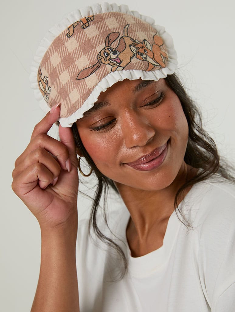 Disney Fox & The Hound T-Shirt & Trouser Set with Eye Mask - Image 3