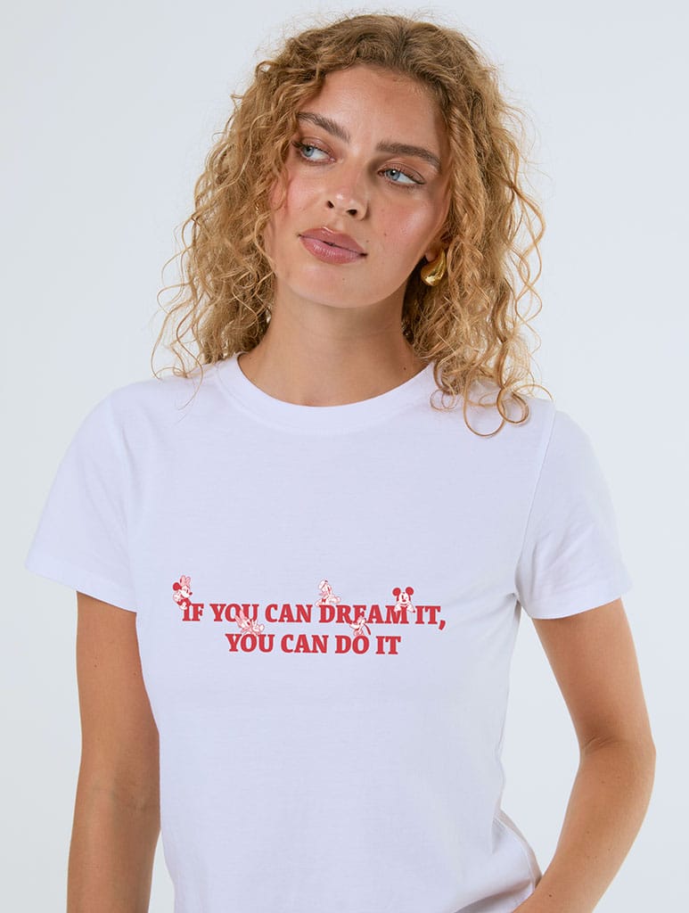 Disney If You Can Dream It Baby T-Shirt In White - Image 1