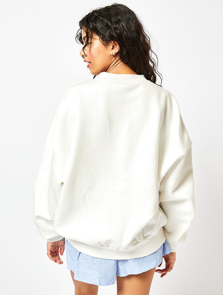 Disney Marie Spoilt Sweatshirt In Ecru