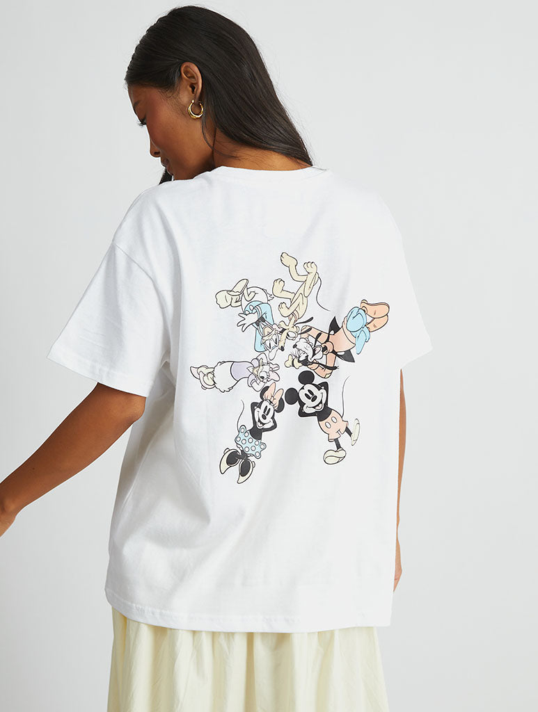 Disney Mickey And Friends T-Shirt In White - Image 1