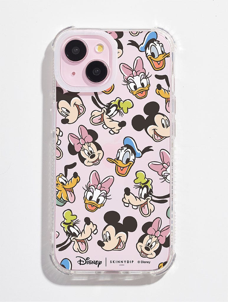 Disney Mickey, Minnie, Daisy, Donald, Goofy And Pluto Shock iPhone Case - Image 1