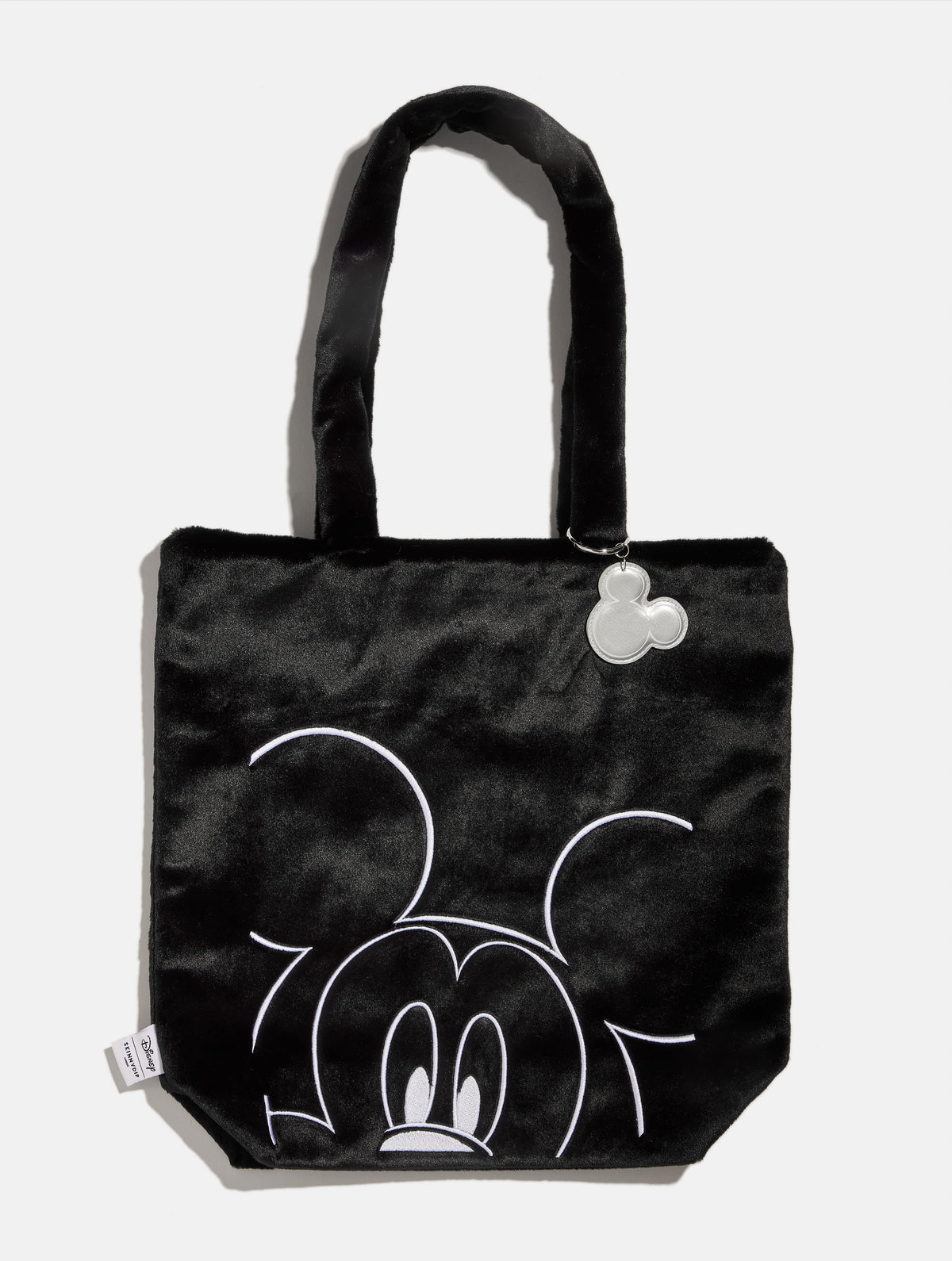 Disney Mickey Mouse Fluffy Tote Bag with Chrome Charm - Image 1