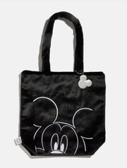 Disney Mickey Mouse Fluffy Tote Bag with Chrome Charm